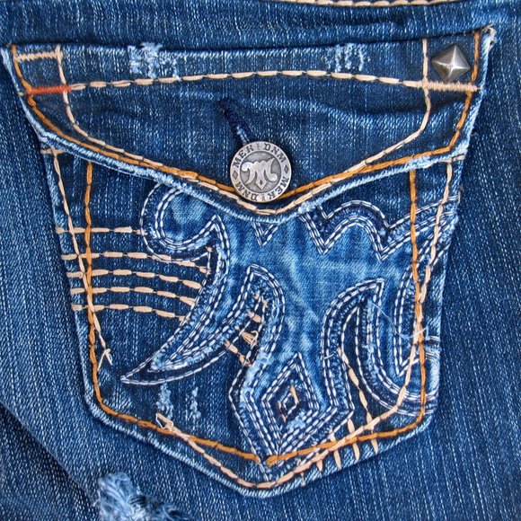 MEK DNM For Buckle Las Tunas Boot Cut Flaps Sz 28 - Picture 4 of 10